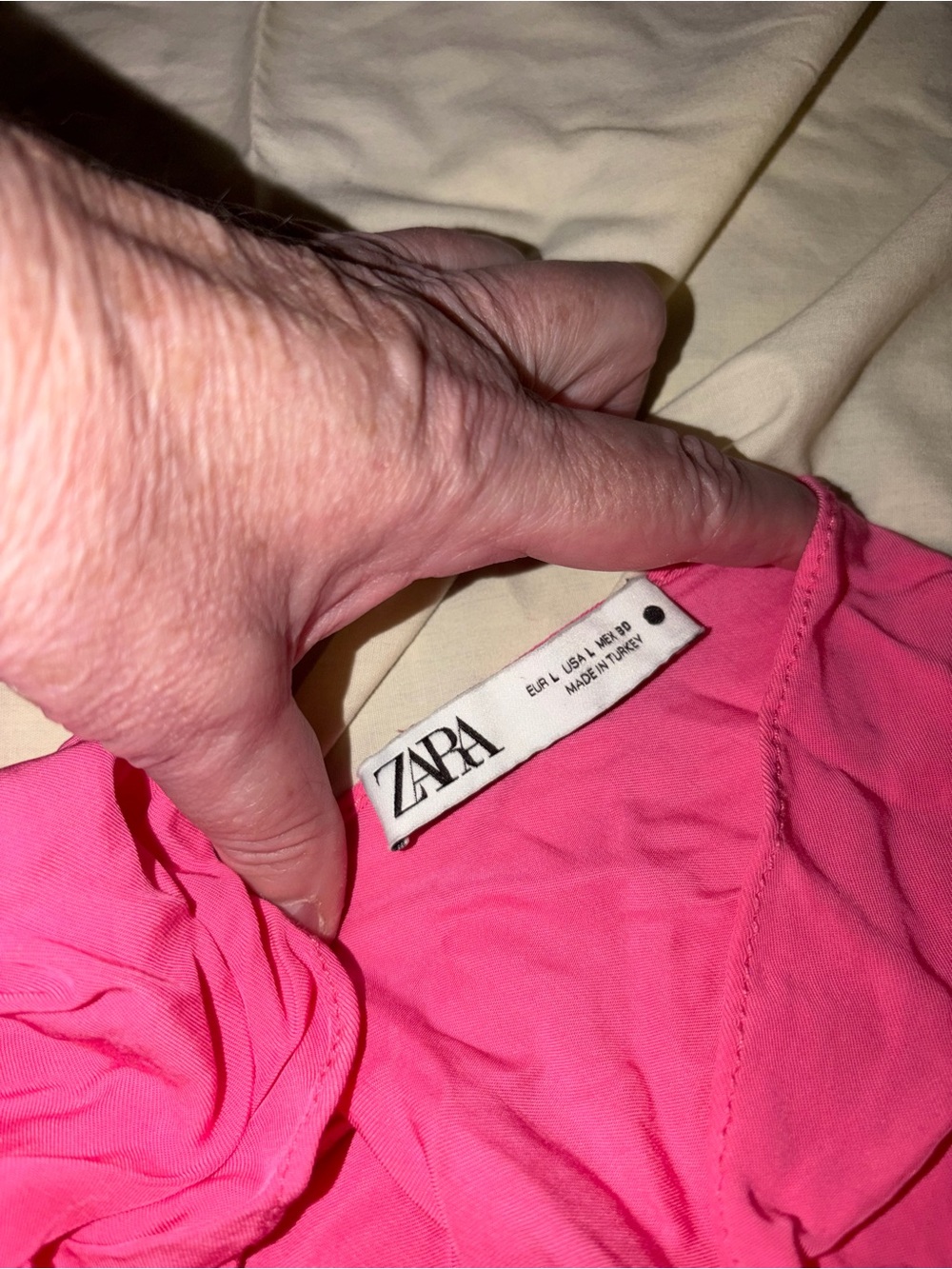 ZARA Hot Pink Intimate Panty; Poly; AS IS